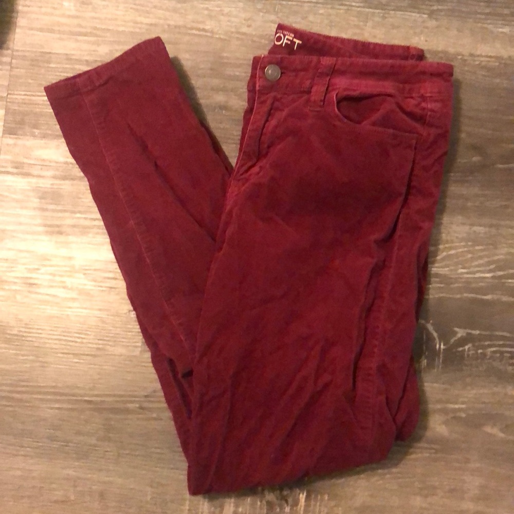Maroon skinny cords